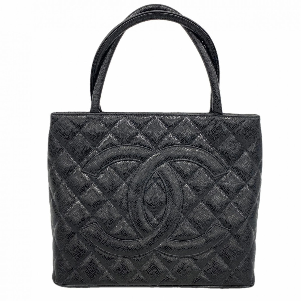 CHANEL Black Caviar Leather Reissue Tote Bag - Picture 1 of 11